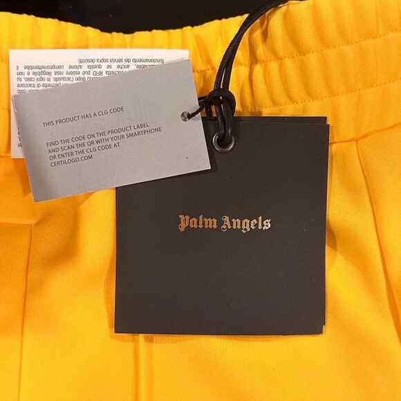 Palm Angels Summer Pants Shorts Yellow Size MediumBrand New Authentic